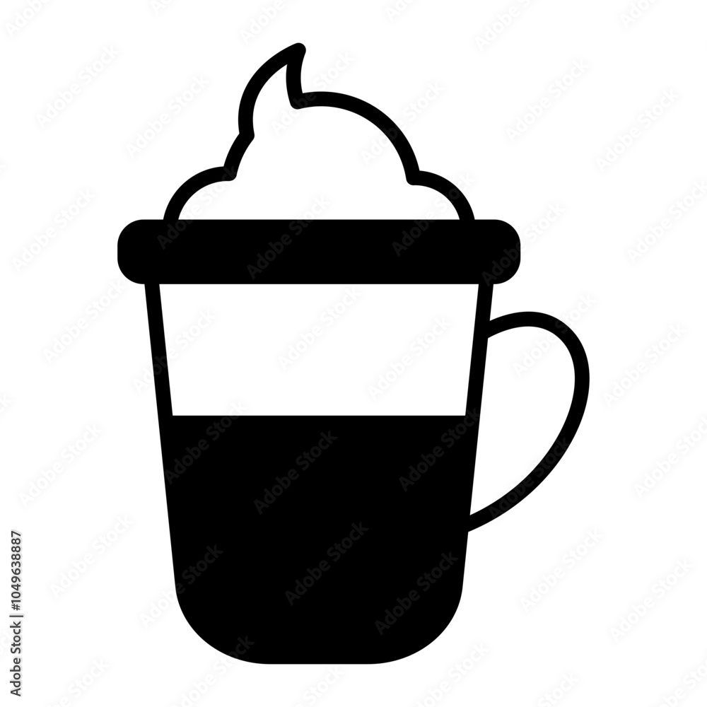 Obraz premium Coffee mug with foam