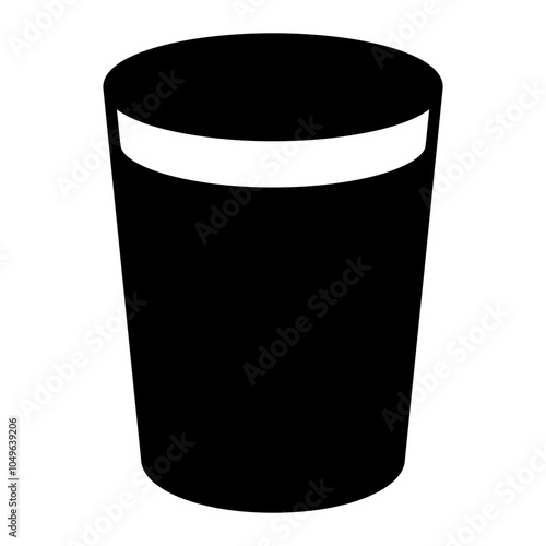 A tall coffee glass with a layered appearance