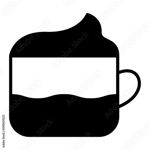 coffee cup with topping