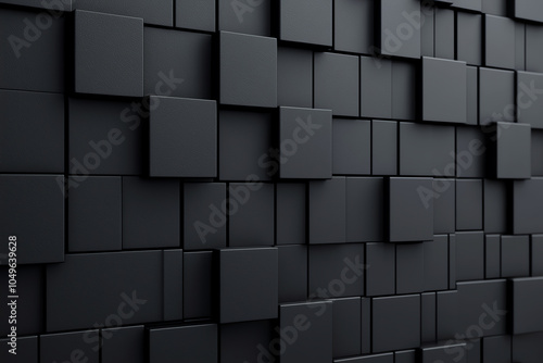 Ultrasmooth black wall in 8K, ideal for backdrop or graphic design photo