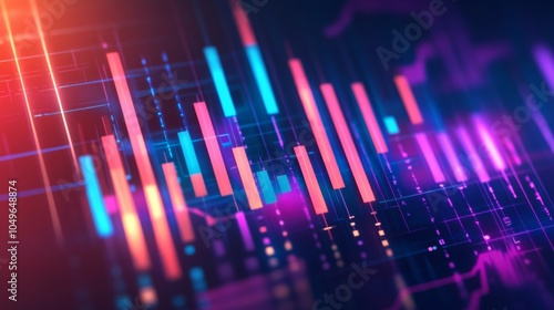 Wallpaper Mural Vibrant Technology Visualization in High Contrast Style Torontodigital.ca