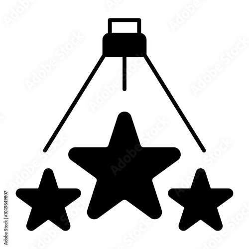 feature spotlight black icon