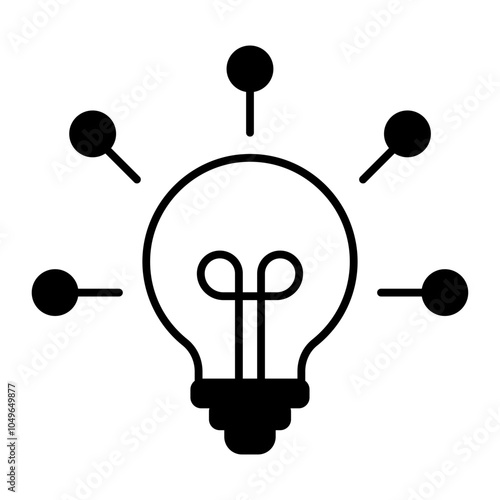 innovation black icon