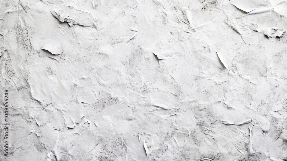 Obraz premium White abstract cement wall background with paper texture, creating empty copy space