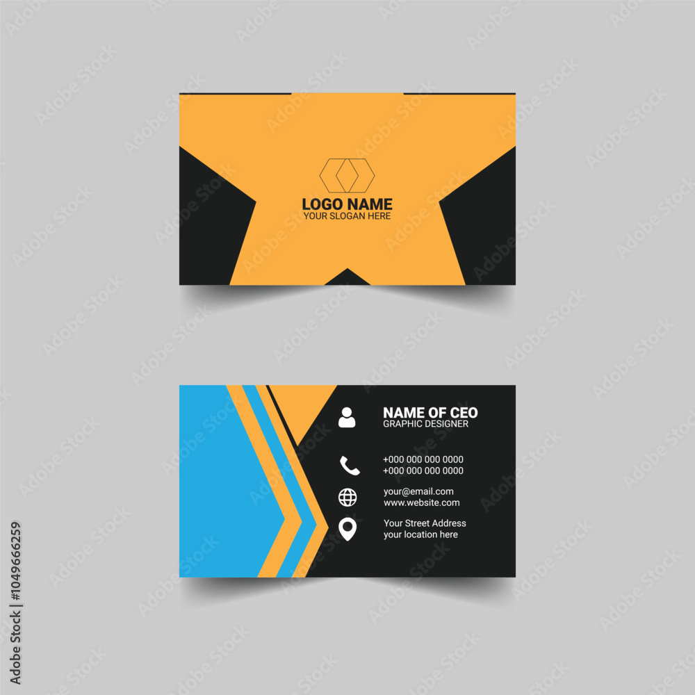 Fototapeta premium Corporate Stylish Business Card Design