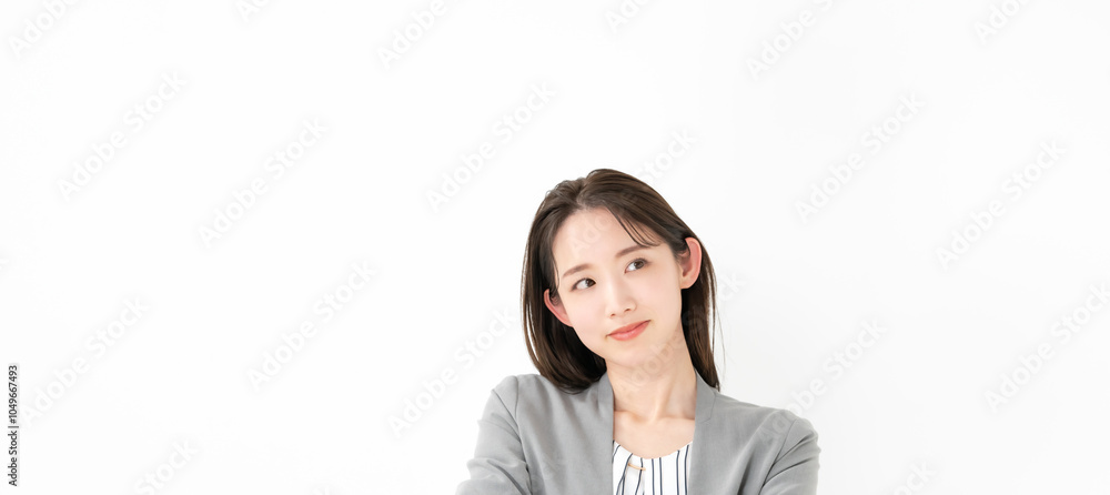 ビジネス・悩む女性 ビジネス・悩む女性