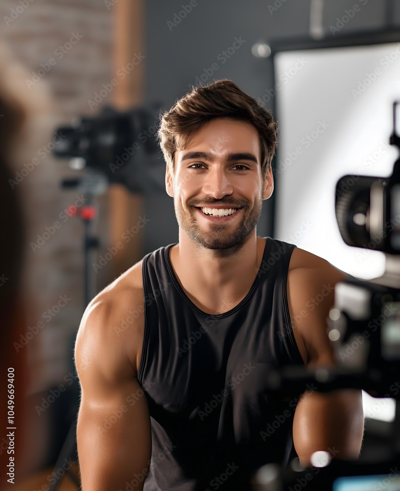 man exercising in gym man exercising in gym