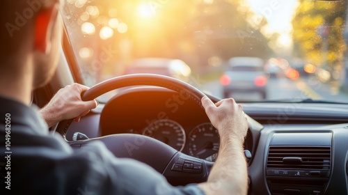 A driver attending a safe driving course promoting safe driving habits and responsible behavior on the road