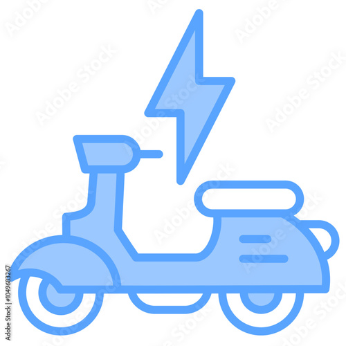 Electric Scooter Icon