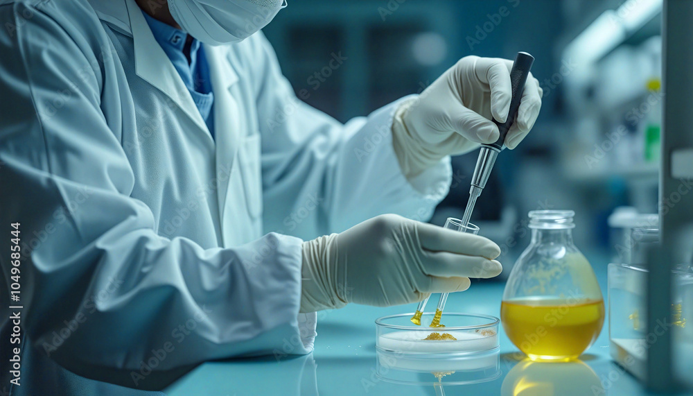 Fototapeta premium scientist working in laboratory