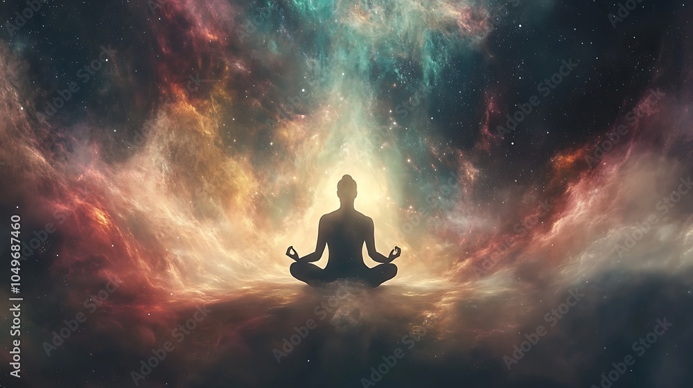 Cosmic energy pathways enhancing chakra alignment and focus picture Cosmic energy pathways enhancing chakra alignment and focus picture