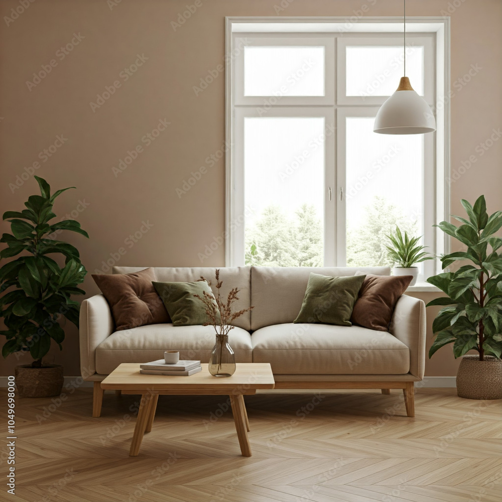 Fototapeta premium modern living room with sofa
