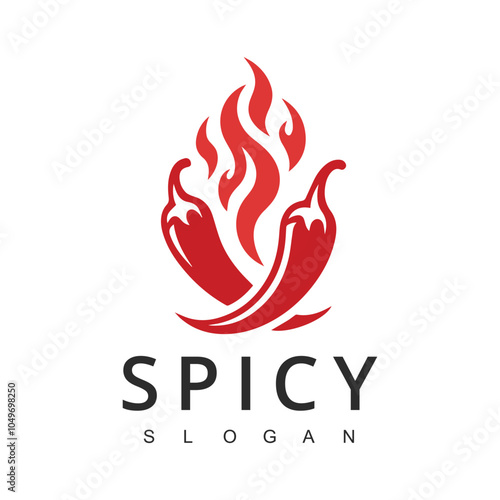 Hot Chili logo, Spicy Pepper logo designs template