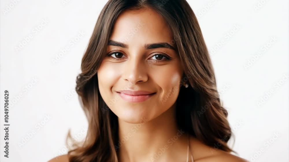 Close up portrait of beauty young female face Close up portrait of beauty young female face