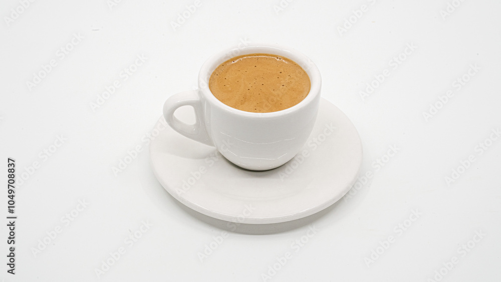 Espresso Shot on White Background Espresso Shot on White Background