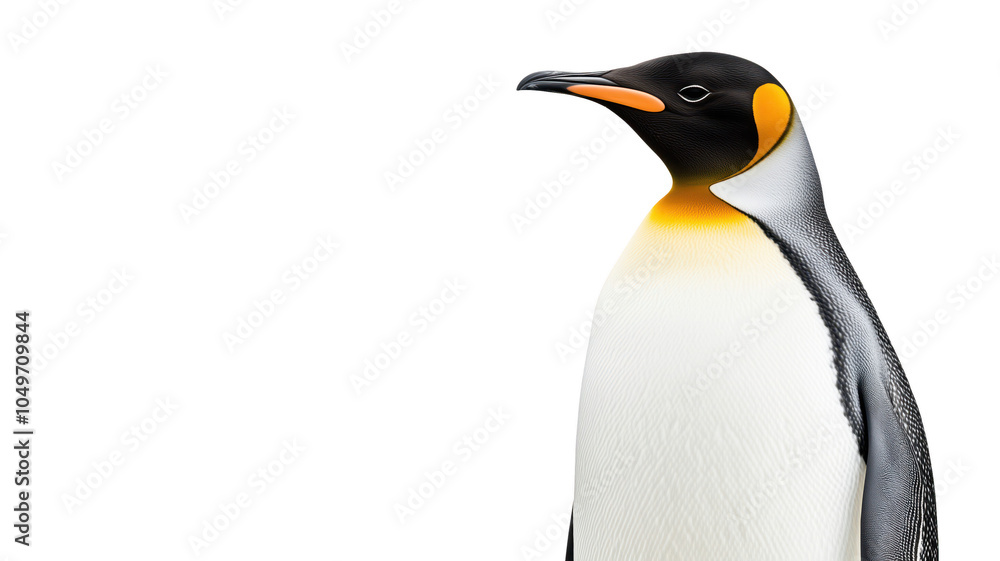 Fototapeta premium Penguin, isolated on transparent background..