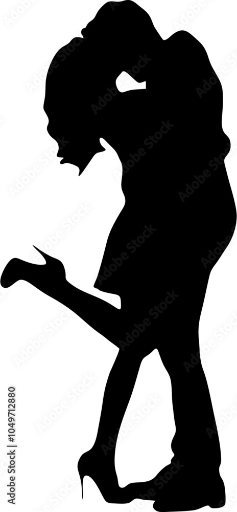 a couple is hugging silhouette a couple is hugging silhouette