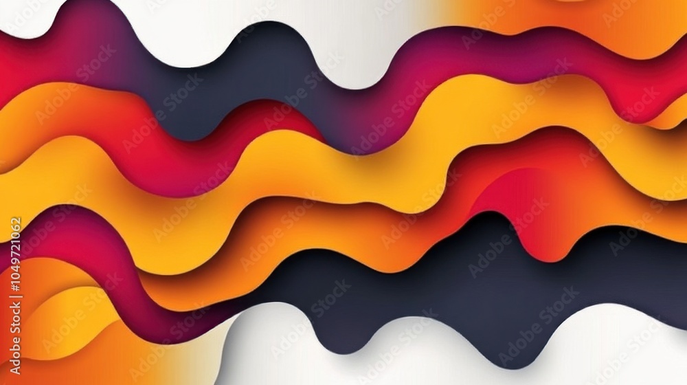 Abstract Geometric Gradient Wave Background Abstract Geometric Gradient Wave Background