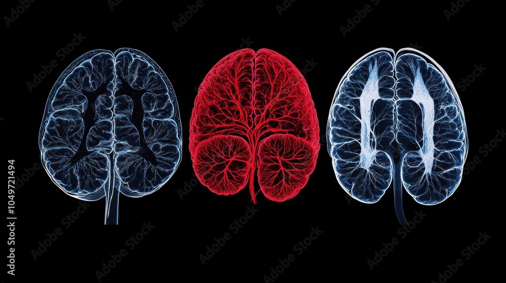 Graphic Representation of Stroke Effects on Brain