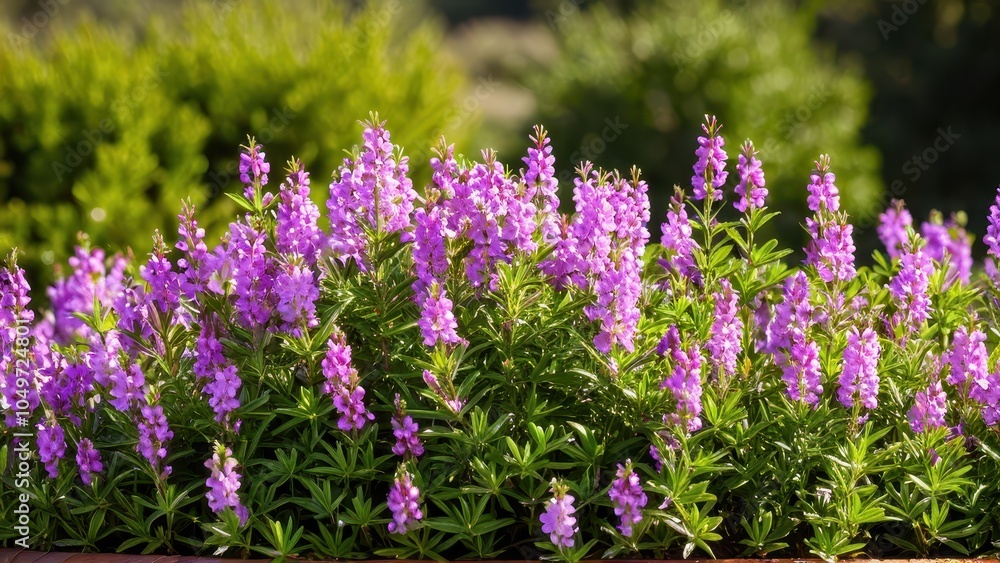 Obraz premium Mexican heather. Japanische Myrte - Cuphea hyssopifolia