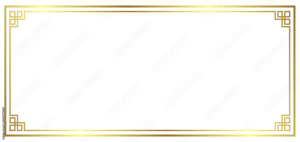 background ribbon chinese new year gold border ornament vector background ribbon chinese new year gold border ornament vector