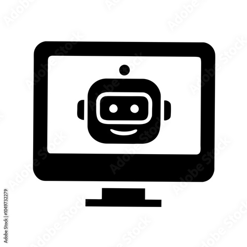 Icon representing artificial intelligence or robotics