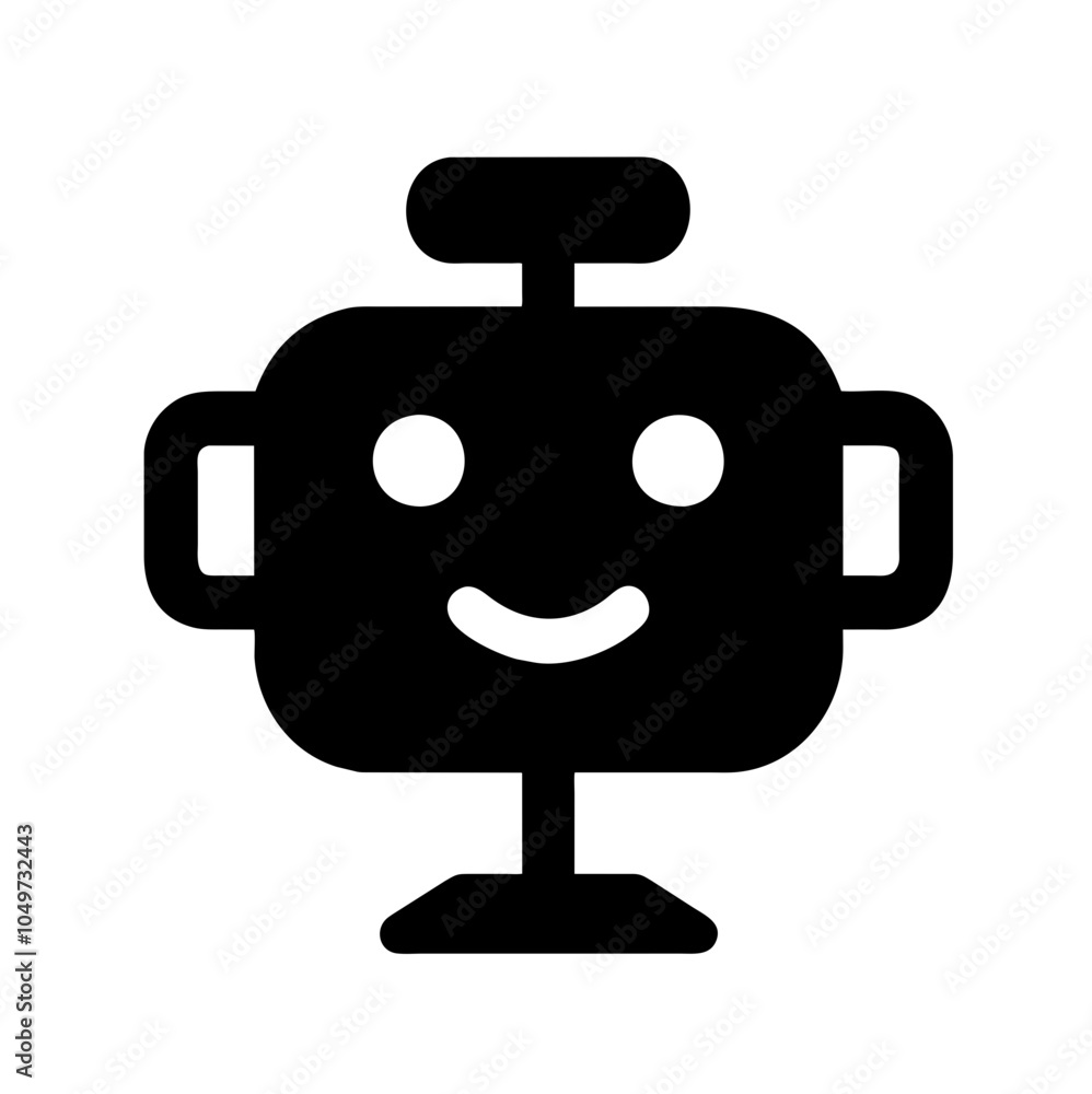 Icon representing artificial intelligence or robotics Icon representing artificial intelligence or robotics
