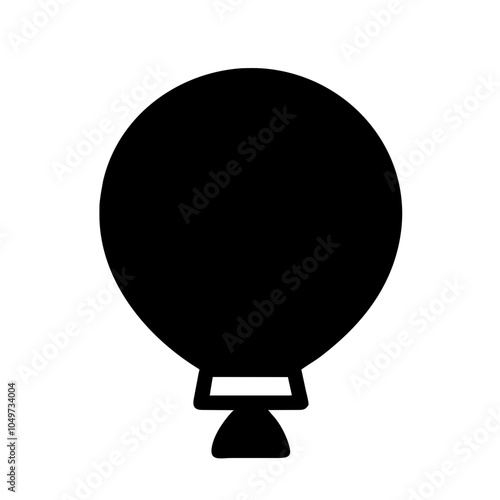Icon of a colorful balloon for celebrations