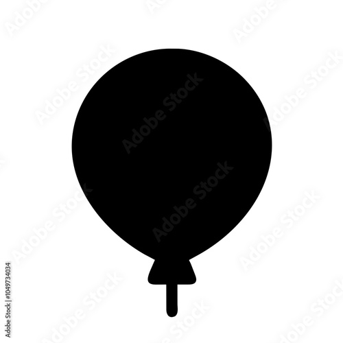 Icon of a colorful balloon for celebrations