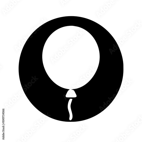 Icon of a colorful balloon for celebrations