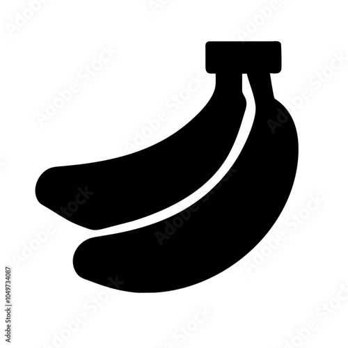 Icon depicting a banana fruit