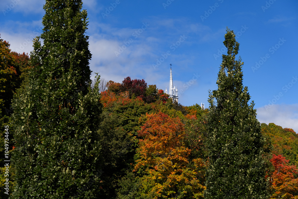 Autumnal Hills above Sainte-Anne-de-Beaupré