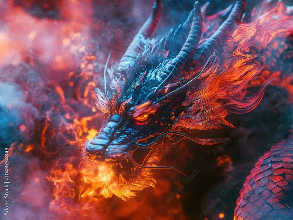 Dragon on fire Dragon on fire