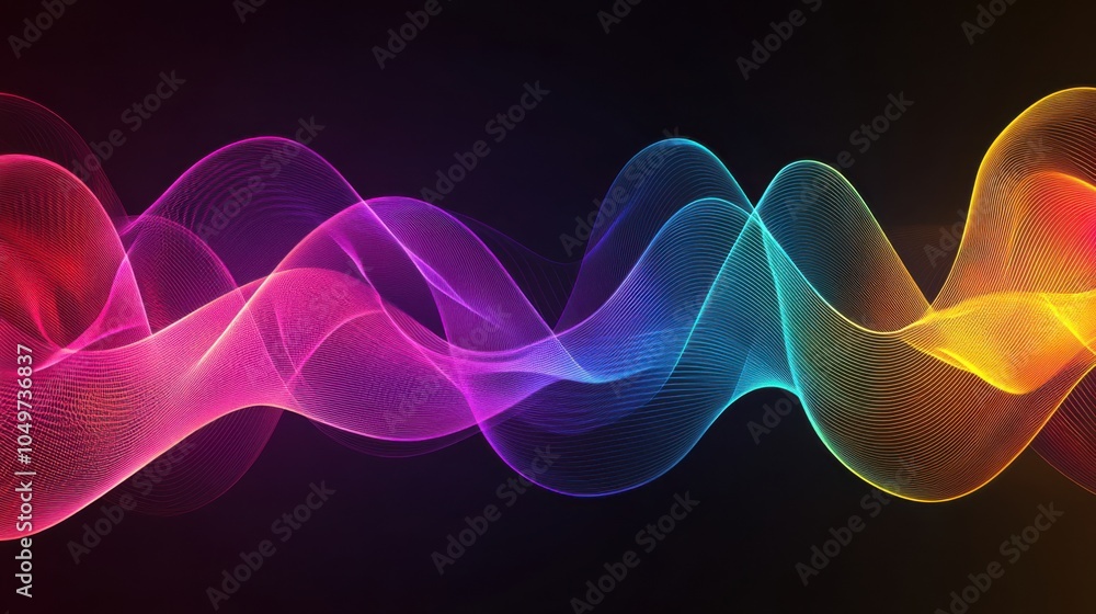 Obraz premium Multicolored Soft Glows and Lights Abstract Background