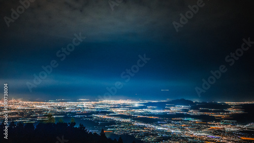 米の山展望台の夜景