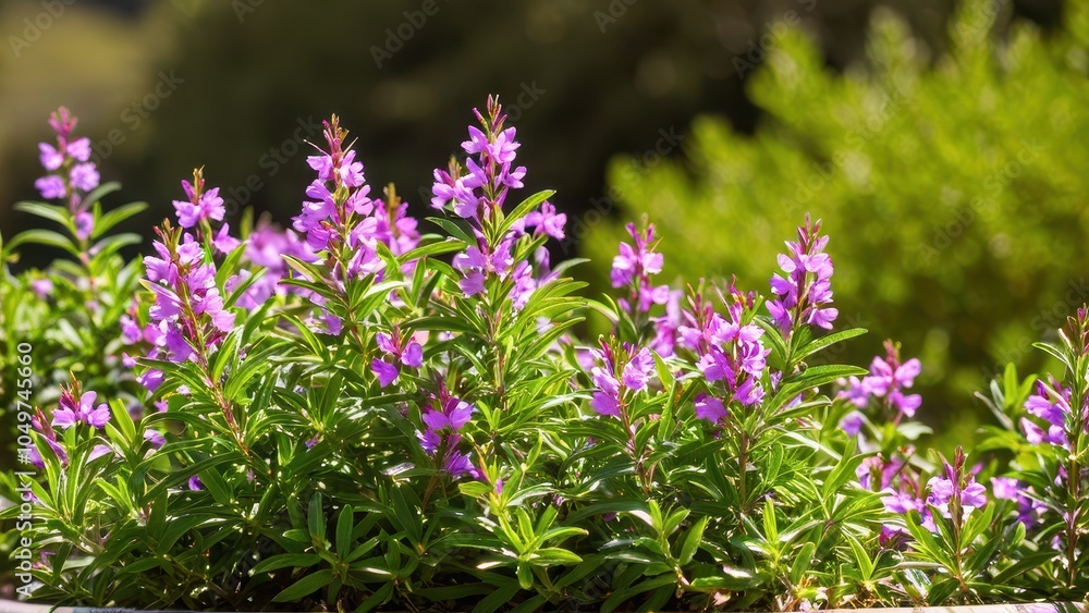 Obraz premium Mexican heather. Japanische Myrte - Cuphea hyssopifolia