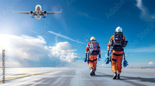 Wallpaper Mural Aviation team on runway ready for action Torontodigital.ca