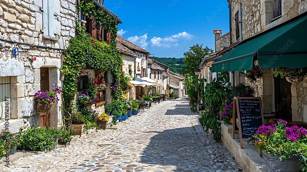 Fototapeta premium Charming village lane