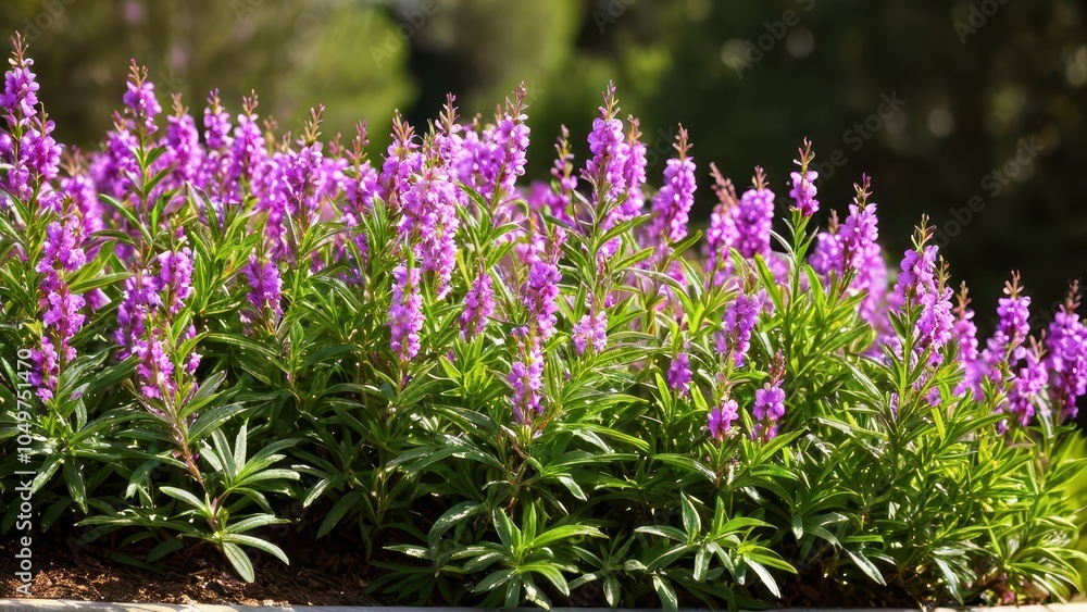 Obraz premium Mexican heather. Japanische Myrte - Cuphea hyssopifolia