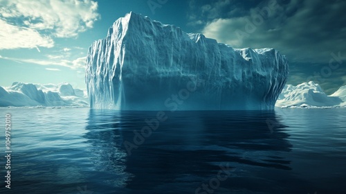 Majestic Iceberg in the Arctic Ocean photo