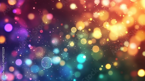 Vibrant and Colorful Bokeh Background