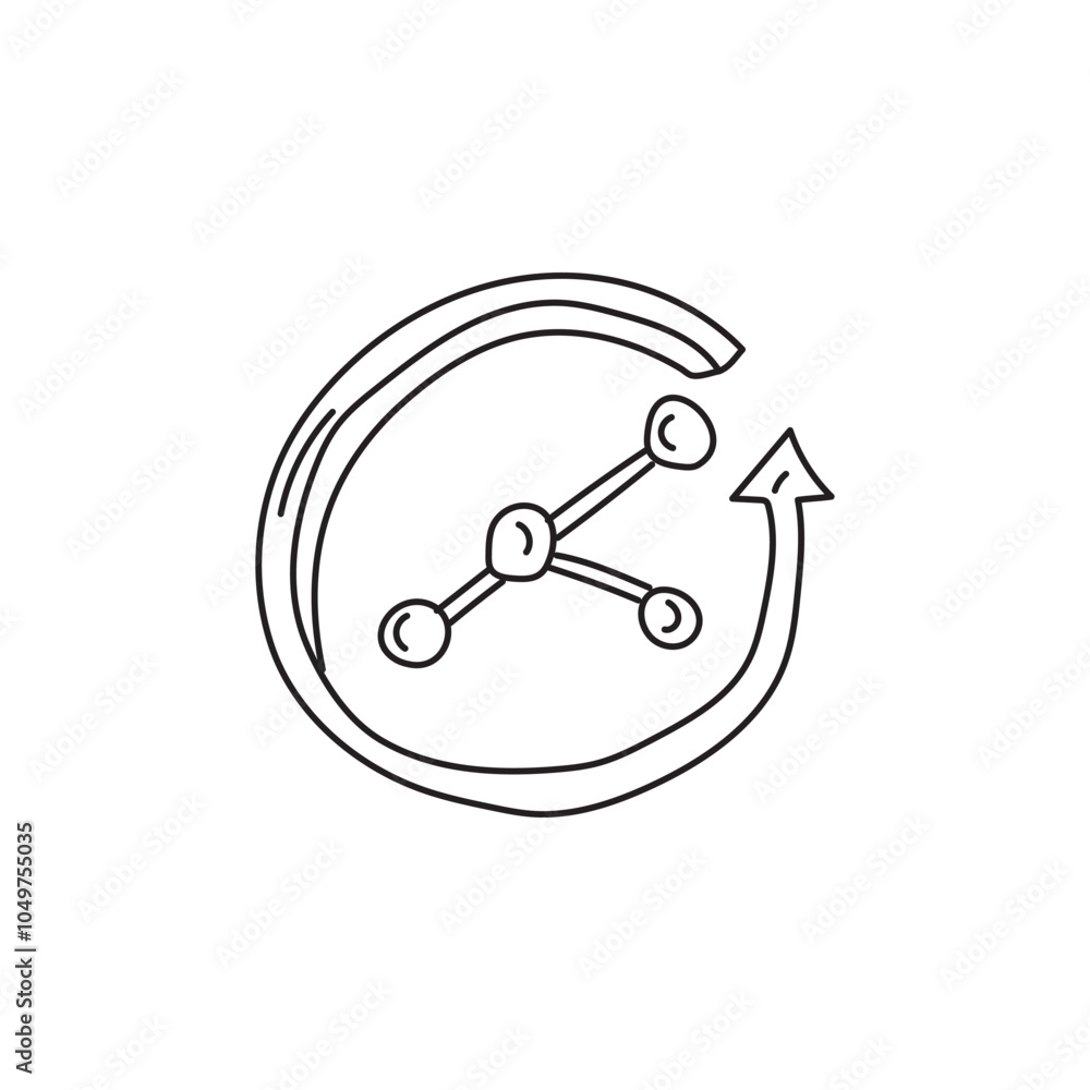 A stylized graphic representing connectivity and collaboration, featuring a circular arrow and molecular structure, symbolizing sharing and networking in science or technology. A stylized graphic representing connectivity and collaboration, featuring a circular arrow and molecular structure, symbolizing sharing and networking in science or technology.