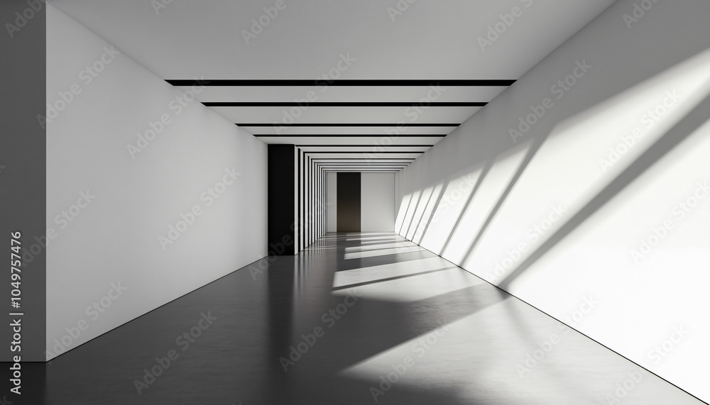 Obraz premium Minimalist and unique interior design in the house