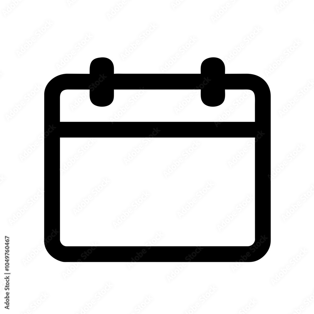 Icon of a calendar to represent time management and scheduling Icon of a calendar to represent time management and scheduling