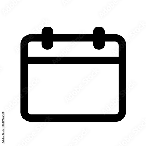 Icon of a calendar to represent time management and scheduling