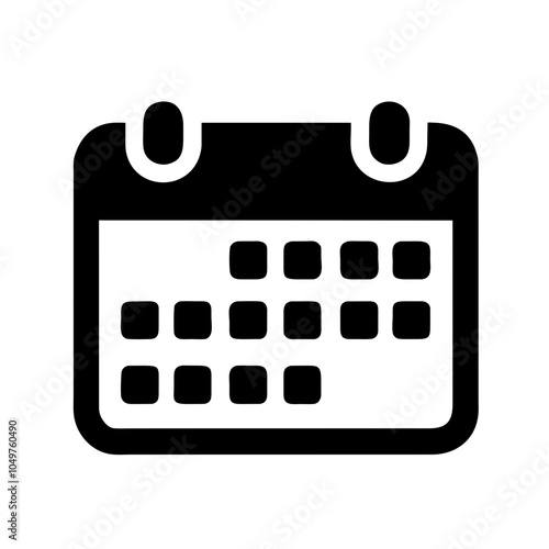 Icon of a calendar to represent time management and scheduling