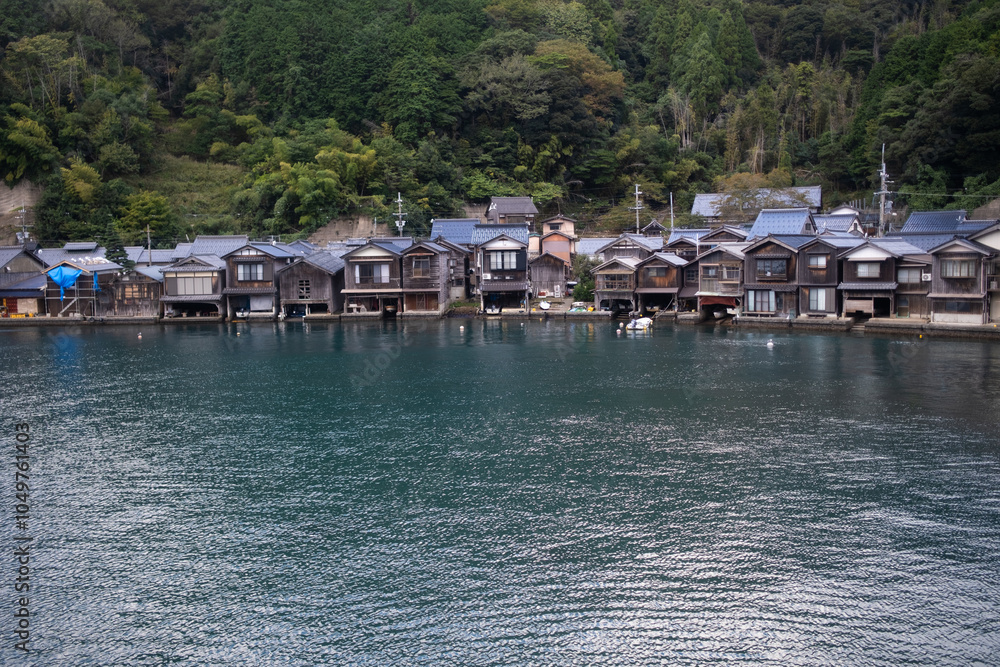 Ine Fishing Village, is famous for its unique funaya, or boat houses. These wooden buildings sit right on the water and serve as both dock and home for the fishermen