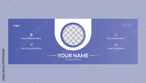 Professional Email Signature Template Design	
