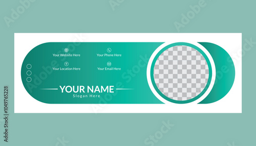 Professional Email Signature Template Design	