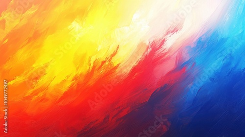 Vibrant Explosion of Color: A Captivating Abstract Landscape